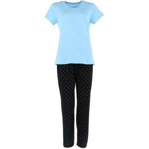 Hanes  Essential Knit Tee and Pant Pajama Set (Womens)