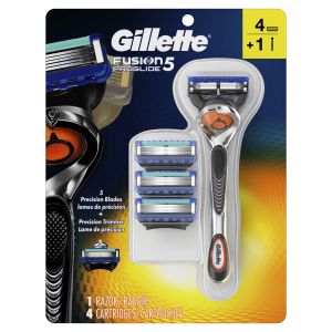 Gillette Fusion5 ProGlide Mens Razor, Handle & 4 Blade Refills