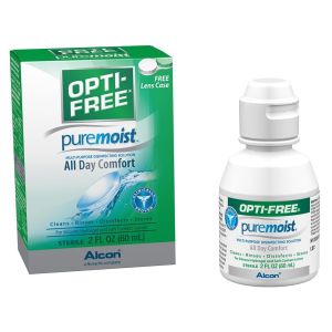 Opti Free Puremoist Multipurpose Contact Lens Disinfecting Solution, 2 fl oz