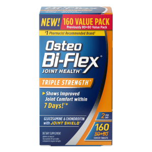 Osteo Bi-Flex Triple Strength Joint Health Supplements, Glucosamine Chondroitin Tablets, 160 Count"