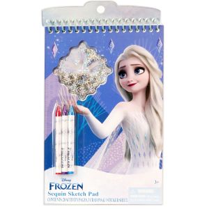 Disney Frozen Sequin Sketch Pad with 20 Activity Pages, for Girls Ages 3+