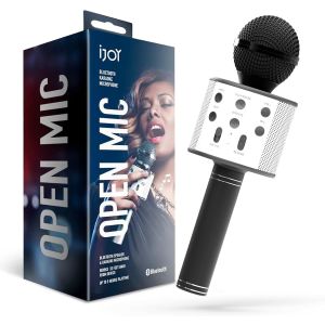 iJOY Karaoke Microphone Portable Wireless Karaoke Machine Speaker with Recorder, Black