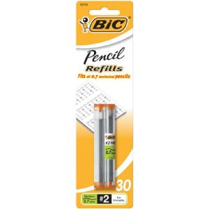 BIC Mechanical Pencil Refills, No. 2 HB, 0.7 mm, 30 Pack