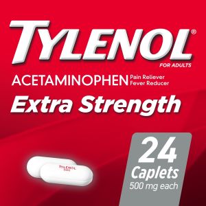 Tylenol Extra Strength Caplets with 500 mg Acetaminophen, 24 Ct"
