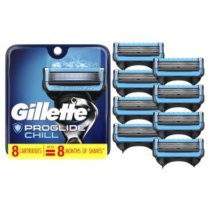 Gillette ProGlide Chill Men's Razor Blades, 8 Blade Refills"