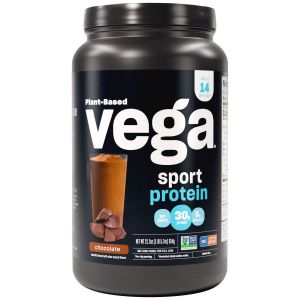 Vega Sport Plant-Based Protein Powder, Chocolate, 14 Servings (21.7oz)"