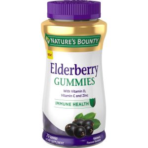 Natures Bounty Elderberry Immune Support Gummies, 100 Mg, 70 Ct