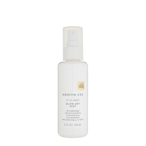 Kristin Ess Hair Style Assist Blow Dry Mist, Heat Protectant Spray for Blow Drying, Straightening + Curling, Cuts Drying Time, Shine Enhancing, 5oz