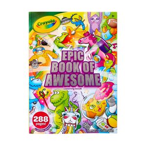 Crayola Epic Book of Awesome Coloring Book, 288 Pages, Gift for Kids