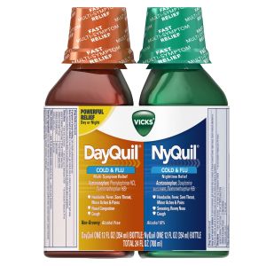 Vicks NyQuil/DayQuil Cold & Flu Relief Liquid Co-Pack 2x12 fl oz