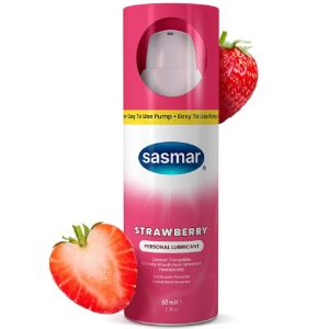 Sasmar Strawberry Premium Personal Lubricant, 2.3 oz"