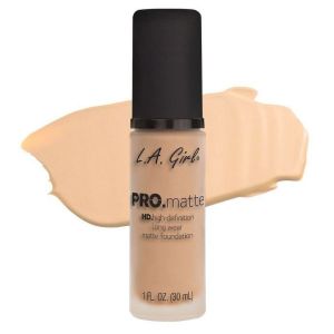 L.A. Girl Cosmetics LA Pro Matte HD. High Definition Long Wear Matte Foundation, GLM671 Ivory, 1 Ounce