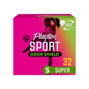 Playtex Sport Odor Shield Tampons, Super Absorbency, Unscented, 32 Ct