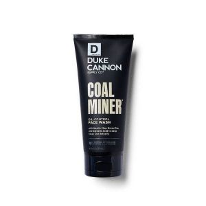 Duke Cannon Supply Co Coal Miner Glycolic Oil Control Face Cleanser, 6OZCOALMINE"