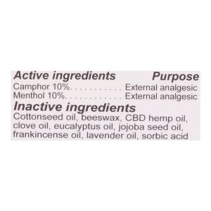 CBD Hemp Extract Arthritis Aches  Pain Relief Ointment  200 MG (1.4 Ounces)