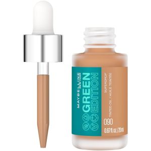 Maybelline Green Edition Superdrop Tinted Oil Makeup, Adjustable Coverage, 90, 0.67 fl oz"