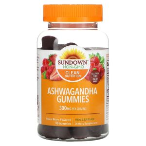 Ashwagandha Gummies, Mixed Berry , 150 mg, 90 Gummies, Sundown Naturals
