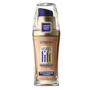 LOreal Paris Visible Lift Serum Foundation Makeup, 155 Honey Beige, 1 fl oz