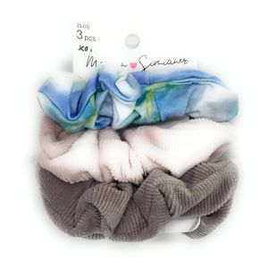 scunci Morgan Simanier Xo Mixed Scrunchies, 3pcs
