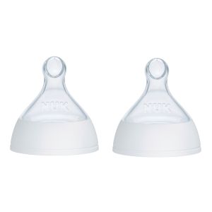 NUK Smooth Flow™ Pro Anti-Colic Baby Bottle Replacement Nipples, 2-Pack, Clear