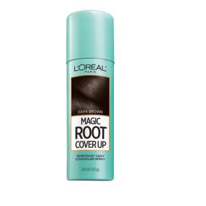 LOreal Paris Magic Root Cover up Concealer Spray, Permanent Hair Dye, Dark Brown, 2 fl oz