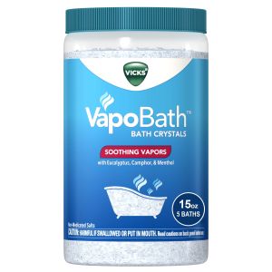 Vicks VapoBath Crystals, Non-Medicated Bath Salts Soothing Vicks Vapors, Aromatherapy 15 ounces"