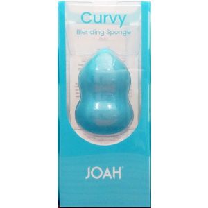 JOAH Sculpted Makeup Blending Sponge, Blue Curvy Shape