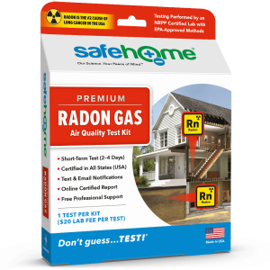Safe Home Premium Radon Gas Air Quality Test Kit