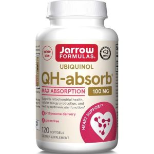Jarrow Formulas Ubiquinol, QH-Absorb, Max Absorption, 100 mg, 120 Softgels