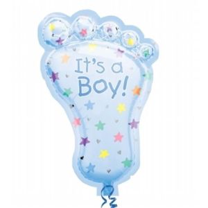 Party Destination 8 Multi-color Foot Shaped Foil Balloon