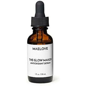 MAELOVE Moisturizing Face Serum with Vitamins C and E, Ferulic Acid and Hyaluronic Acid. Vegan and Natural