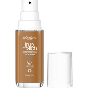 L'Oreal Paris True Match Super-Blendable Foundation, C7 Cool Medium Deep, 1 fl oz"