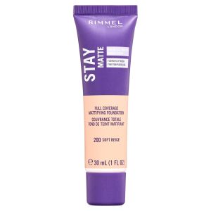 Rimmel London Stay Matte Liquid Foundation, Soft Beige, 1 oz"