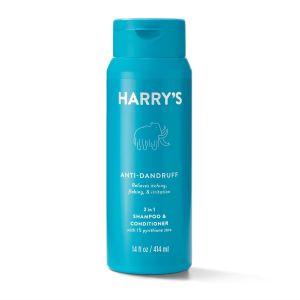 Harrys Mens Anti-Dandruff 2-in-1 Shampoo and Conditioner, 14 fl oz