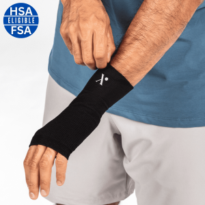 Nufabrx Pain Relieving Wrist Compression Sleeve for Men & Women, Hand and Wrist Support | 6-7 Inches Wrist Fit