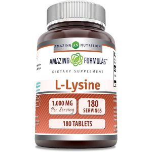 Amazing Nutrition Amazing Formulas, L-Lysine, 1,000 mg, 180 Tablets
