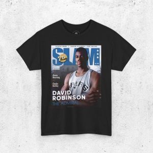David Robinson Shirt, San Antonio Spurs Magazine Cover T-Shirt, Unisex 1972 USTEE Sports Tee, Vintage Retro Basketball , Gift For Men, Dad