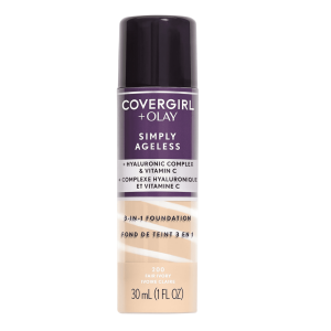 COVERGIRL + OLAY Simply Ageless 3-in-1 Liquid Foundation, 200 Fair Ivory, 1 fl oz