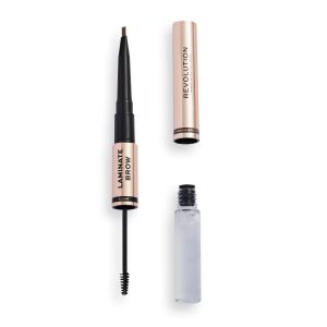 Revolution - Eyebrow Pencil & Gel - Laminate Brow - Medium Brown