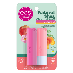 eos Natural Shea Lip Balm, Honey Apple & Mango Melonade, 2 Count