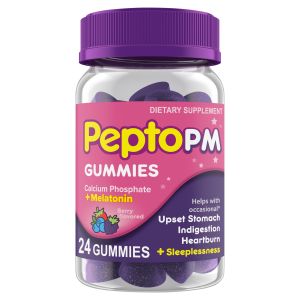 Pepto PM Gummies, Occasional Upset Stomach and Sleep, 24 Ct