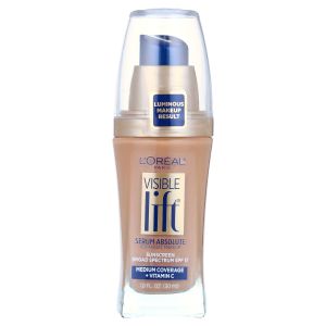 LOreal Paris Visible Lift Serum Foundation Makeup, 152 Sand Beige, 1 fl oz