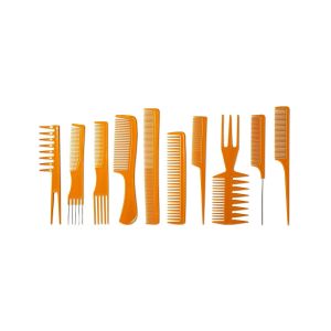 Donna Collection Compact Styling Combs, Detangling, Tan