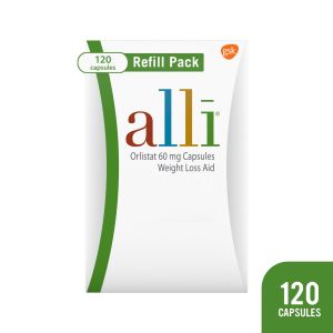 Alli Orlistat Diet Weight Loss Supplement Pills, 60 Mg, 120 Ct