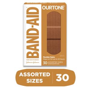 Band-Aid Brand Ourtone Adhesive Bandages, BR45, 30 Ct