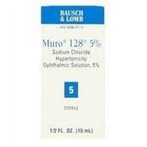Bausch & Lomb Muro 128 Ophthalmic Solution, 0.5 oz