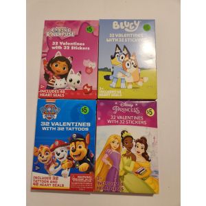 Lot of 4 Boxes of Valentines Day Cards TA-14-321