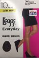 Hanes L'eggs Women's Everyday Knee Highs, 10 Pair