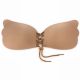 Braza - Cleavage Pal Lace Up Bra, B, Beige