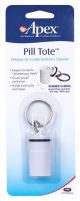 Carex Apex AM/PM Pill Tote Key Chain for Travel, Compact and Portable Medicine Storage, 1 Count